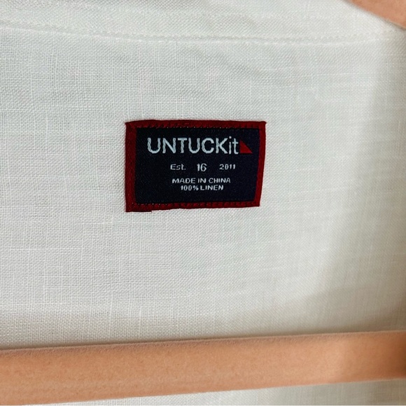 NWT UNTUCKit Vitoria Relaxed Fit Long Sleeve Button Shirt Blouse Size 16 Plus - Picture 5 of 10